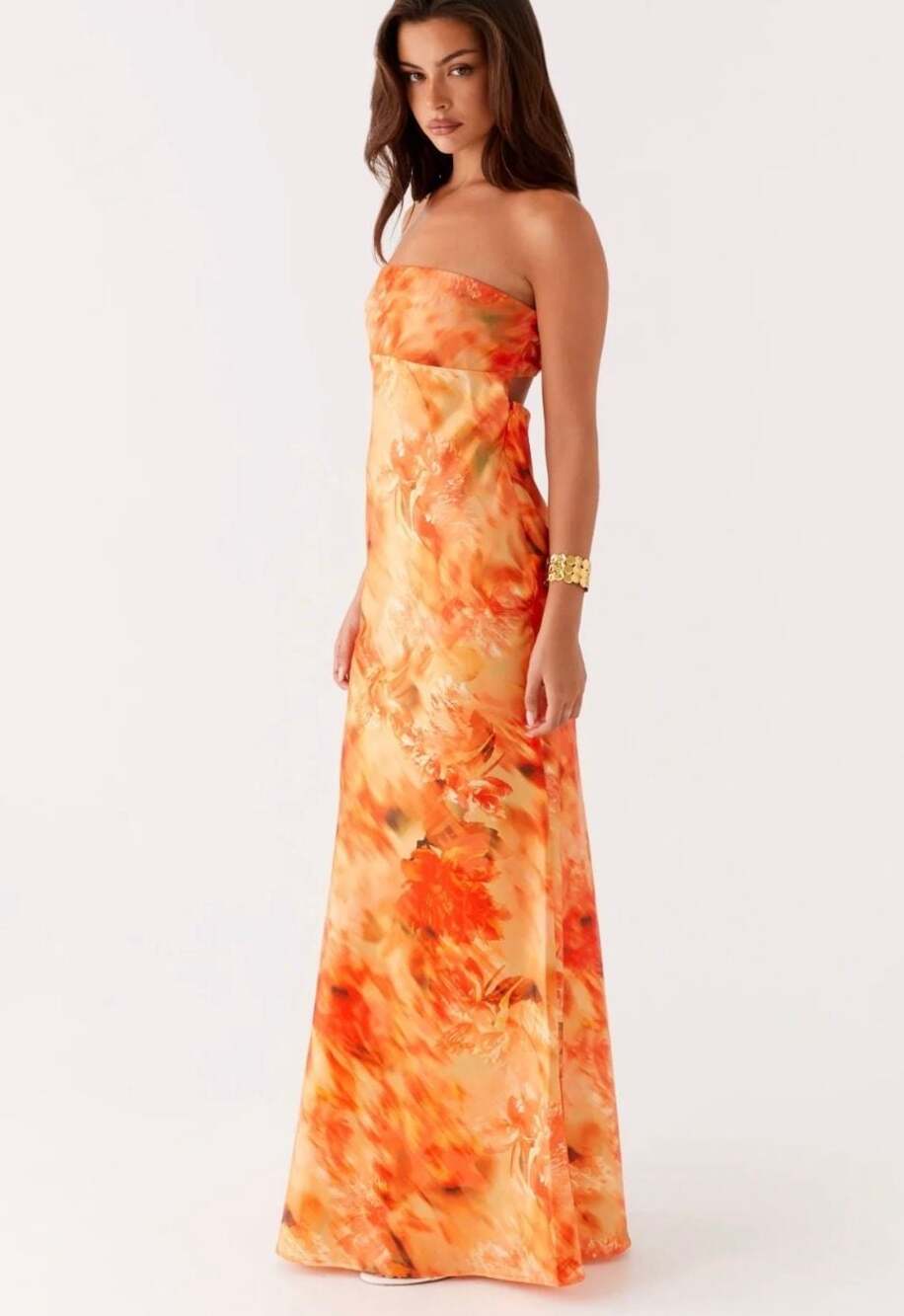Peppermayo Carmen Maxi Dress in Sunset Floral Size 4